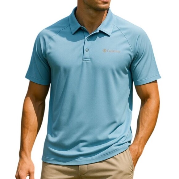 Columbia Other - Columbia Polo Shirt Size XL Light Blue Short Sleeve Performance Fabric